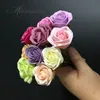 Dia 25cm 50pcs mini sabão rosa cabeças de casamento romântico dia dos namorados presente de casamento banquete de casamento decoração de mão artes de flor 240328