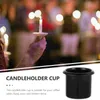 Candle Holders Cup Candlestick Table Diy Cups Container metalen Tealight Decors Containers Vintage bruiloftdecoratie