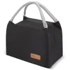 Dinware Lunch Bag Black Tassen voor werk grote aluminium folie mannen organisator opslag oxford doek draagbaar waterdicht