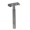 2024 Bright Black Twist-Open Head Ouder-fashioned Razor Black Extended Handle metalen vlinder scheermessenvriendelijk scheren-voor milieuvriendelijk