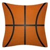 Pillow Football Basketball Print Pattern Polyester Fiber Cover For Home Living Room Sofa Decoration 45x45 Cm