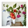 Fleurs décoratives en soie artificielle fausse lanterne branche mobilier de maison de mariage décor de la fête de mariage arrangement de fleurs de plante