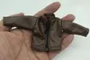 1/12 männlicher Soldat Brown PU Leder Jacke Modell für 6 Abbildung 240328