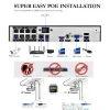 Système Azishn H.265 8CH 3MP POE Sécurité Caméra Système NVR Kit Audio Enregistrement IP CAMER