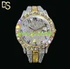 Hip Hop Womens Hips Custom Hop Watchs Luxury avec VVS Moisanite Diamond