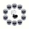 Bolsas de jóias 20pcs White Transparent Plastic Ring Boxes Brincos de cristal armazenamento com espuma para armazenar anéis