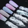 Glitter per unghie 10G Sugar Iridescent Colotto colorato Candy Pigmento in polvere per Effetto Manicure Decorazioni artistiche di polvere lucida