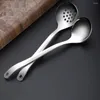 Spoons Stainless Steel Spoon Kitchen Wares Premium Soup Non-stick Bucket Household Cooking Convenient