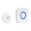 Self Powered Waterproof Wireless DoorBell Door Bell Night Light No Battery EU Plug Smart Home 1 2 Button 1 2 Receiver