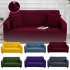 Sandalye kapakları Kırmızı şarap kanepe kapağı oturma odası elastik koltuk kanepesi 1 2 3 Searter Luxury L şekil mobilya koruyucusu ev