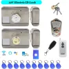 Lås 125KHz Electric ID Lock 12V Access Control Lock Valfritt Ewelink WIF Lock Remote Control Användning med Alarm System Video Doorbell