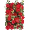 装飾的な花40x60cm人工バラの結婚式用品植物壁緑の吊りユーカリの背景プラスチック偽り草