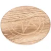 Bols plateau sacrificiel en bois Trime sainte décor en bois offrant une assiette délicate propage pentacle bougie polyvalent ménage