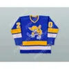 GDSIR Custom Jack Carlson 20 Blue WHA 1974-75 Minnesota Fighting Saints Hockey Jersey New Top Ed S-M-L-XL-XXL-3XL-4XL-5XL-6XL