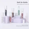 Bottle 10pcs Essential Oil Bottles Roll On Roller Ball Crystal Chips Semiprecious Stones Bottle 10ml Refillable Perfume Empty Container
