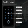 Läsare Tuya App Bluetooth Access Control Keypad Waterproof RFID13.56MHz Biometriskt fingeravtryck Touch Backlight Access Control CardReader