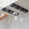 Kök lagringsutrymme sparar vinglashållare Easy Installation Rack Plastmaterial perfekt för älskare och hemstänger