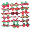 Hundebekleidung 80pcs Weihnachten Haustier Welpe Katze Bogen Verstellbare gemischte Stile Bowties Supplies Festival Kragen Accessoires