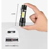 Hoog vermogen Oplaadbare LED -zaklamp Mini Zoom Torch Outdoor Camping Sterke lamp Lantaarn Waterdichte tactische zaklamp