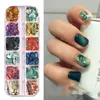 2024 Nail Art Shell Stone Set mit 12 gemischten Farben in japanischer Schmuckschachtel im japanischen Stil