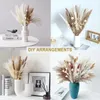 Decoratieve bloemen 109 PCS Gedroogde Pampas Bouquet Home Decor Wit Blaadjes Gras Boho Bruidoffantel Boerderij Kerstdecoraties