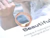 Pierścienie ślubne tytanowe stal nierdzewna Pierścień twarzy Trendy mozaiki CZ Crystal Rose Gold Kolor dla kobiet R19063