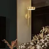 Wall Lamp Nordic Led Creative Rotatable Bedroom Bedside Minimalist Copper Personality Living Room Corridor