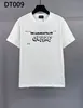 DSQ Phantom Turtle Men's T-shirts Mens Designer T Shirts Black Wit Cool T-Shirt Men Summer Italiaanse mode Casual Street T-Shirt Tops Plus Size M-XXXL 6224