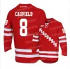 Anpassade Wisconsin Badgers Hockey Jersey Cole Caufield College NCAA 8 Joe Pavelski Ryder Donovan Seamus Malone Sean Dhooghe Badgers Daniel Linus Weissbach Roman Ahca