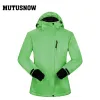 Suits New Outdoor Sports Warm Jackets Winter Woman Ski Mountaineering Camping Hiking Piece Jacket Warm Breathable Waterproof Windproof