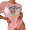 Costumi da bagno femminile stampato di costume da bagno di Halterneck set di bikini set estivo stampato tropicale con dettagli allacciati per un