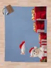 Gatito de mantas con un sombrero de Santa Claus lanzamiento de manta para campamento sofá de franela de campamento