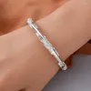 Link armbanden modieuze en trendy push-pull stijl pauw bloem dames armband zilveren kleur verjaardag vakantie cadeau sieraden accessoires