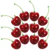 Decorazione per feste 20 pezzi simulato piccolo modello di frutta set simulazione Cherry artificiale finestra finestra desktop decorazione in plastica