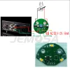 Amplifier 45mm Panel VU Meter 500VU with Warm yellow Backlight Sound Pressure Meter+ VU level Audio meter driver board DC/AC 612V input