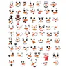 Autocollants de fenêtre Christmas Snowman Decals PVC Refrigerator Decor pour l'ordinateur portable tasse de bouteille