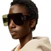 2024 Designer de luxo Novo designer de luxo Óculos de sol Luo yijia Óculos de personalidade masculina insere a lente de uma peça geléia de lente colorida