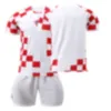 Koszulki piłkarskie dresy męskie 2223 Nowy Chorwacja Home nr 10 Modric Football Jersey Sport Set Puchar Świata