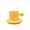 Filiżanki spodki do stylu kreatywne witalność jaja żółtko ceramiczna kubek naczynia set set śniadanie biuro herbaty herbata
