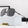 Najlepsze luksusowe okulary przeciwsłoneczne Polaryzujące soczewki Designer damski metalowe okulary przeciwsłoneczne metalowe nos Rest metalowe polerowane świątynie elitarne szklanki
