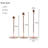 2024 Ins Luxury Metal Boldle Bolllers Candlestick Table de mariage de mode de mariage Stand de chandelle exquise