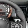 El volante cubre cubierta de automóvil de cuero genuino negro para mini (hatchback/mini) jcw clubman convertible countryman