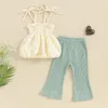 Kleidungssets 2024-12-06 Lioraitiin 0-3y Fashion Baby Girls Sommer Kleidung 2pcs Outfit