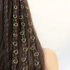 Clipes de cabelo 30pcs Women Heart Design da moda anel de estilo hippie da moda para decoração/acessórios