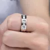 ANUJEWEL 4 mm Band de mariage 925 Sterling Silver Lab Créé de bande de diamant Anneau Men Men Femmes Ring Jewelry personnalisé 240327