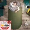 Växel utomhus äggformad sovsäck ultralätt breddas och förlänger camping sovsäck varm vattentät sovsäck 230*100 cm