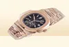 Luxury Rose Gold Watches Men039s Automatic Chronograph Movement Watch Men Cal28520 Complications Date 5980 Eta Sport Black Dia9183238