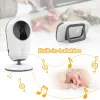 Monitore 3,2 Zoll LCD 1150MAH Batterie Batterie Video Baby Monitor 2,4g Wireless 2 Wege Audio Talk Nachtsicht Kinderpflegerbabysitter Nanny -Überwachung