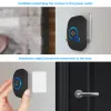 Doorbell Fuers Trådlös smart dörrklocka hemsäkerhetslarm Välkommen Dörrklock LED -ljus 32 låtar med vattentät knapp Easy Installation