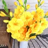 Dekorativa blommor 2024 Realistiska 1 st konstgjorda simulering Gladiolus Flower Stem Wedding Bouquet / Posy Table Arrangement Home Decor 8